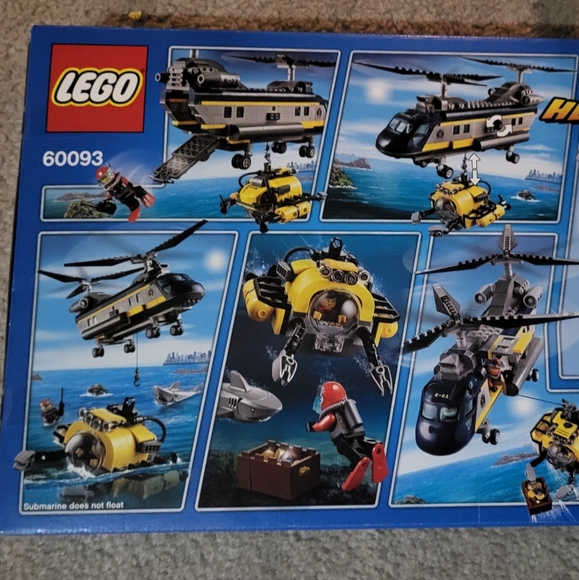 Retired Lego 60093 City Deep Sea Helicopter NEW FACTORY SEALED - Picture 2 of 4